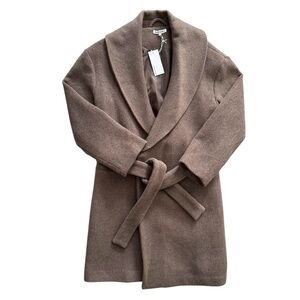 Reformation Kerri Wrap Coat Hedgerow